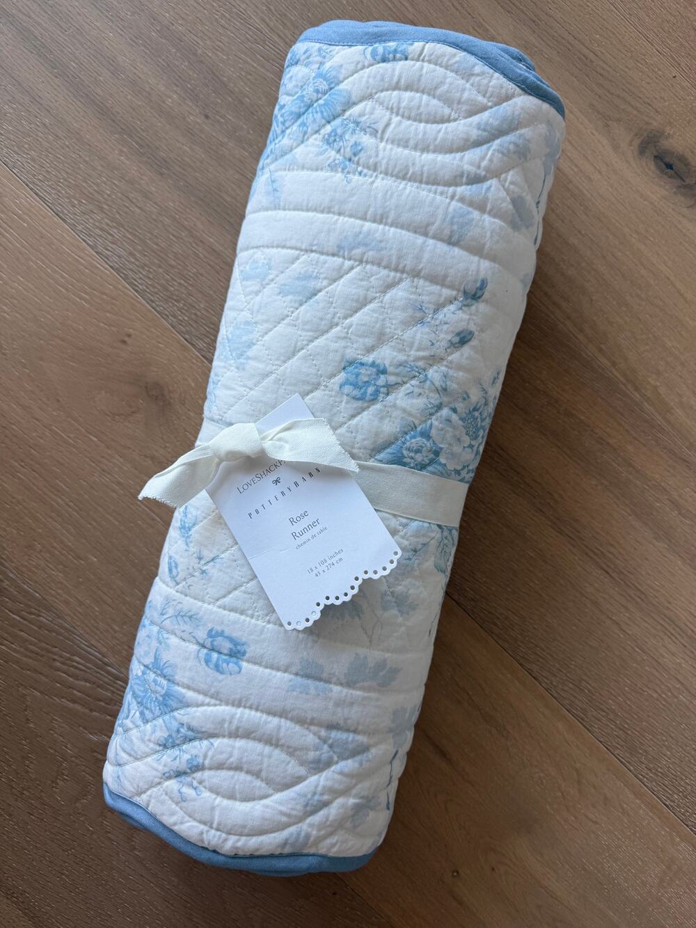 New Pottery Barn Love Shack Fancy Rose Table Runner 18" x 108" Loveshackfancy